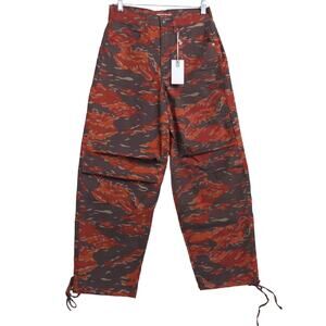 Good American Uniform Streetwear Pants Multicolor Camo High Rise 00 / 24 New
